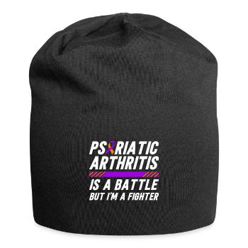 Psoriatic arthritis is a struggle, but I - Jersey Beanie - black - Front