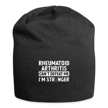 La polyarthrite rhumatoïde ne peut pas me battre, - Bonnet en jersey - noir - Devant