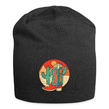 Colorful Cowboy Boots Stiefel - Jersey Beanie - charcoal grey - Front