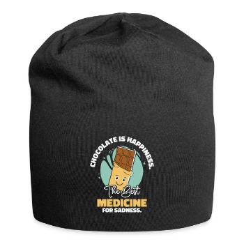 Beste Medizin Schokolade Dessert - Jersey-Beanie - Schwarz - Vorne