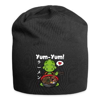 Anime Japonais Tortue Ramen Nouilles Kawaii - Bonnet en jersey - noir - Devant