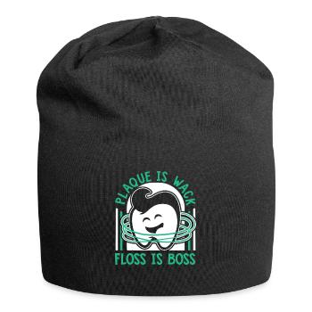 Plaque Is Wack Dentallabor - Jersey-Beanie - Schwarz - Vorne