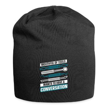 Mouthful Of Tools Dental Laboratory Dental Laboratory - Jersey Beanie - black - Front