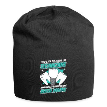 Toutes nos erreurs dentaires Laboratoire dentaire Laboratoire dentaire - Bonnet en jersey - noir - Devant