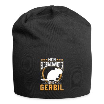 Rennmaus ist mein Seelenverwandter Rennratte - Jersey-Beanie - Schwarz - Vorne