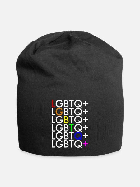 LGBTQ+ - Jersey-Beanie - Schwarz