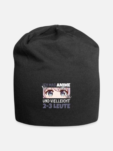 Sarkastisches Kawaii Statement für Manga-Liebhaber - Jersey-Beanie - Schwarz