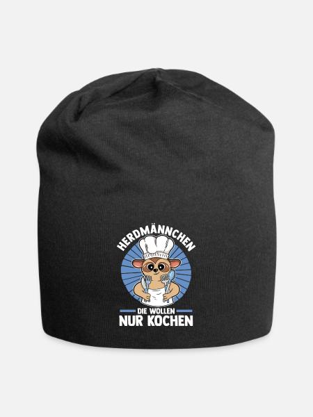 Erdmännchen Herdmännchen - Jersey-Beanie - Schwarz