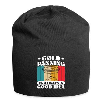 Goldmining is always a good idea - Jersey Beanie - black - Front