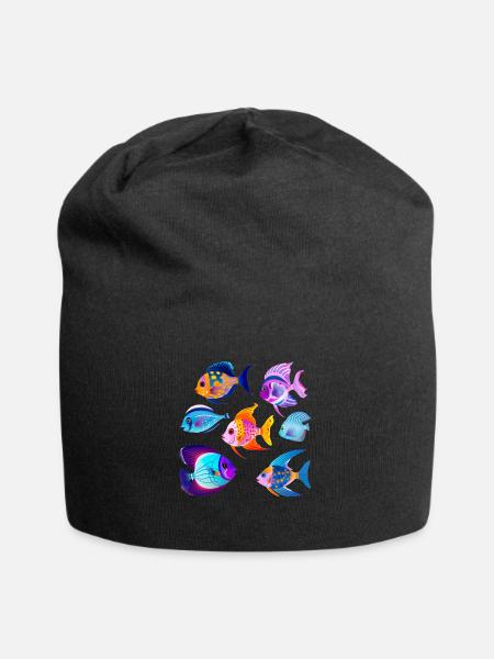 Exotische Zierfische Aquaristik Aquarium - Jersey-Beanie - Schwarz