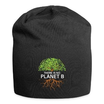 There is no Planet B Environmental Protection Species Conservation - Jersey Beanie - black - Front