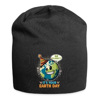 Earth Day Mission Earth & Climate Protection Environment - Jersey Beanie - black - Front