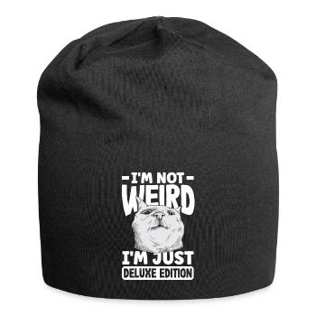 I'm not weird, I'm just deluxe edition - Jersey Beanie - black - Front