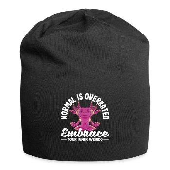 Normal is overrated. Embrace your inner weirdo - Jersey Beanie - black - Front