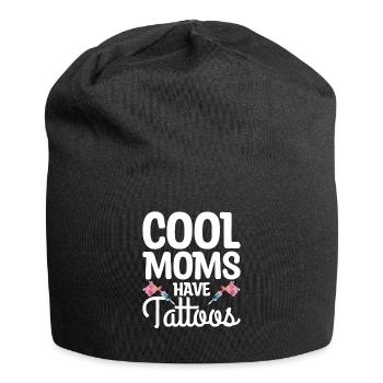 Les mamans cool ont des tatouages amoureux du tatouage - Bonnet en jersey - noir - Devant