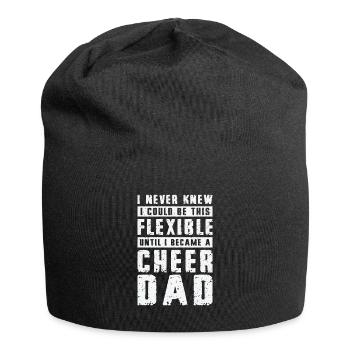 Cheerleader Proud Cheer Dad Cheerleading Beer - Jersey Beanie - black - Front