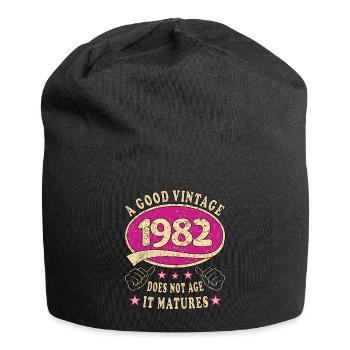 41. Geburtstag 1982 41er Guter Jahrgang - Jersey-Beanie - Schwarz - Vorne