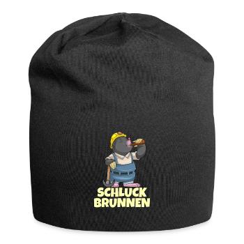 Lustige Biertrinker Bergbau Bier Bergmann Geschenk - Jersey-Beanie - Schwarz - Vorne