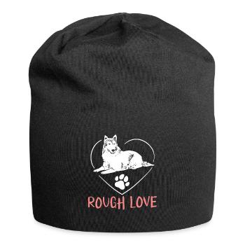 Longhair Collie Rough Collie Dog - Jersey Beanie - black - Front