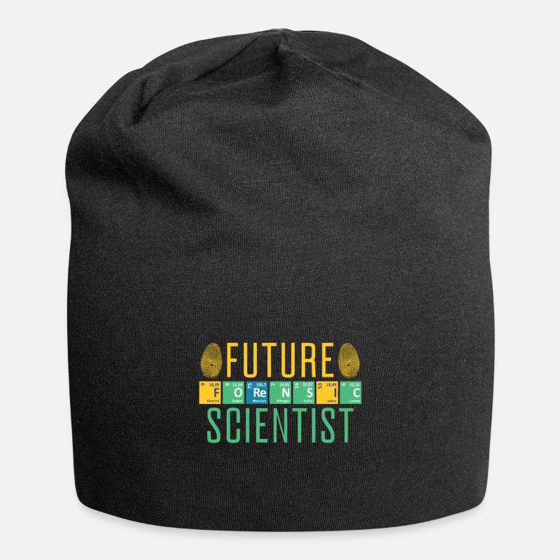 Futuro scienziato forense Criminologia forense - Beanie in jersey - nero