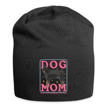 Doberman Mom Dog Owner Dog Mom Gift - Jersey Beanie - black - Front