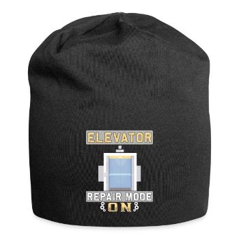elevator repair mode on - Elevator mechanic - Jersey Beanie - black - Front