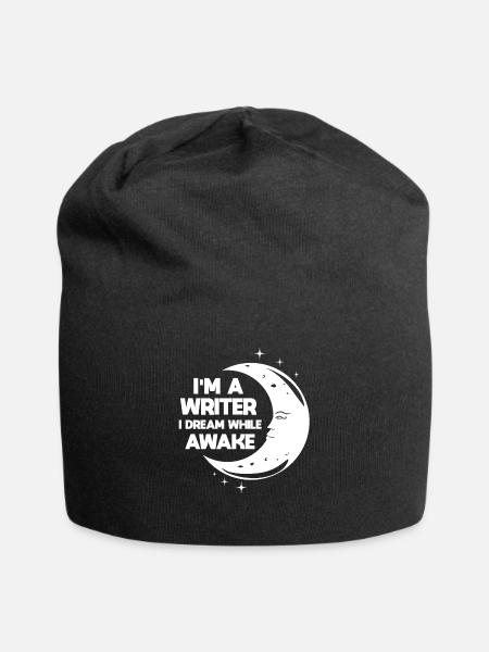 Poet Poesie Dichter Poetry I Geschenk - Jersey-Beanie - Schwarz