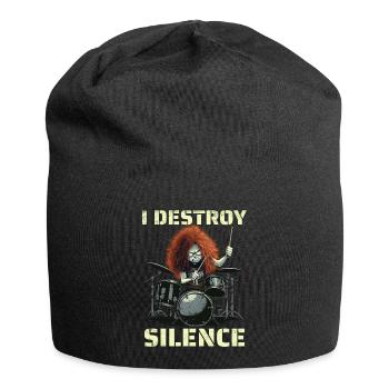 Redhead Drummer I Destroy Silence - Bonnet en jersey - noir - Devant