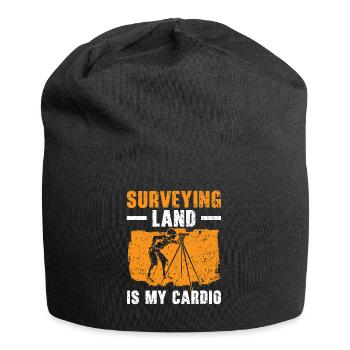 Land surveying is my heart Land surveyor - Jersey Beanie - black - Front