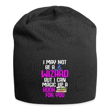 Librarian Bookworm Book Nerd Reading Library - Jersey Beanie - black - Front