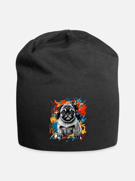 Carlin - Bonnet en jersey - noir