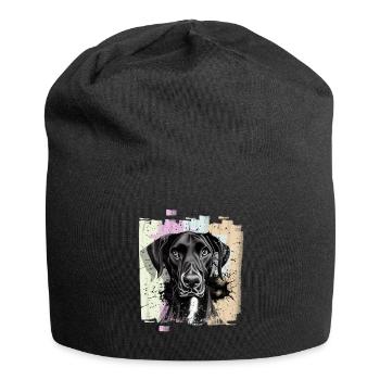 Chien Dogue Dogue Noir - Bonnet en jersey - noir - Devant
