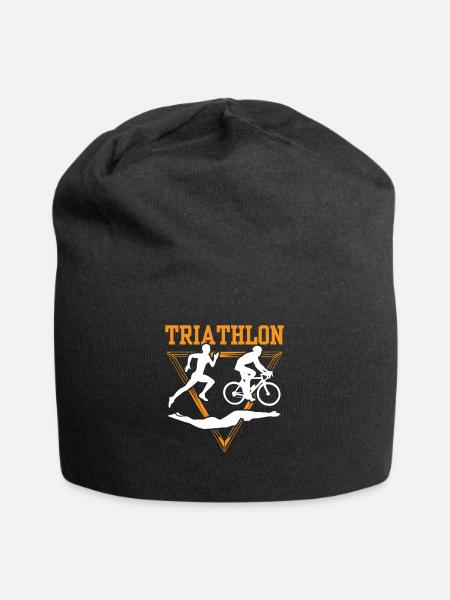 Triathlon Sport Triathletin Triathlet Triathlons - Jersey-Beanie - Schwarz