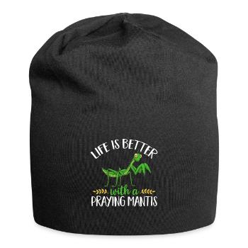 Mante religieuse, collectionneur d’insectes, entomologiste - Bonnet en jersey - noir - Devant