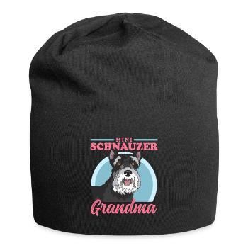Zwergschnauzer Grandma Schnauzer Hunde Geschenk - Jersey-Beanie - Schwarz - Vorne