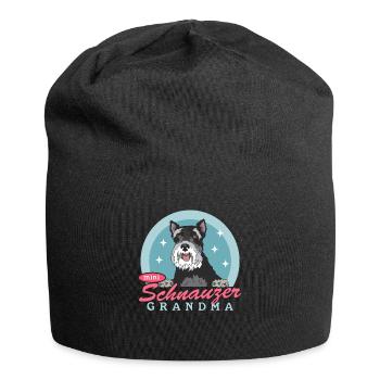 Zwergschnauzer Grandma Hunde Schnauzer Geschenk - Jersey-Beanie - Schwarz - Vorne