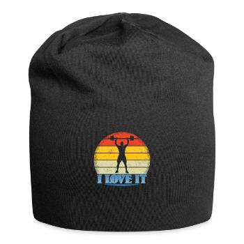 Fitnesszubehör für Sportler - Jersey-Beanie - Schwarz - Vorne