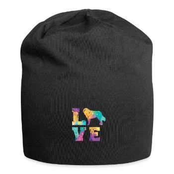 Saint Bernard Love - Jersey-Beanie - Schwarz - Vorne