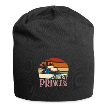 Airboat Princess Hydroplane Air Boat Propeller Swa - Jersey-Beanie - Schwarz - Vorne