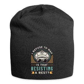 Police Officer I Refuse To Nap Is That Sheriff Cop - Jersey-Beanie - Schwarz - Vorne