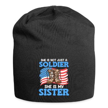 Proud Brother Air Force Soldier Army Fan - Jersey Beanie - black - Front