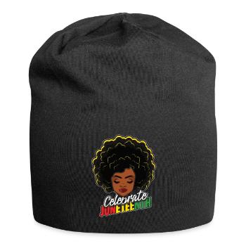 Cool Celebrate Juneteenth Black History - Bonnet en jersey - noir - Devant
