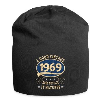 54. Geburtstag 1969 54er Guter Jahrgang - Jersey-Beanie - Schwarz - Vorne