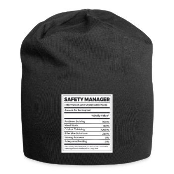 Beauftragter für Arbeitssicherheit Manager - Jersey-Beanie - Schwarz - Vorne