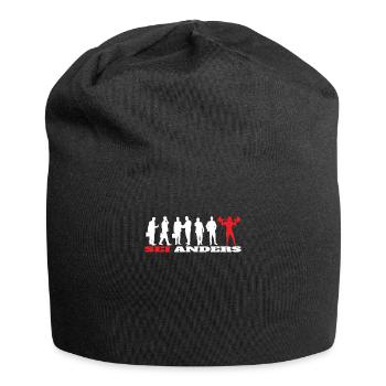 Fitnesszubehör für Sportler - Jersey-Beanie - Schwarz - Vorne
