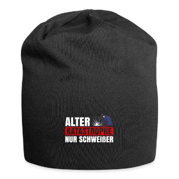 Alter Katastrophe Nur Schweißer Metallbau - Jersey-Beanie - Schwarz - Vorne