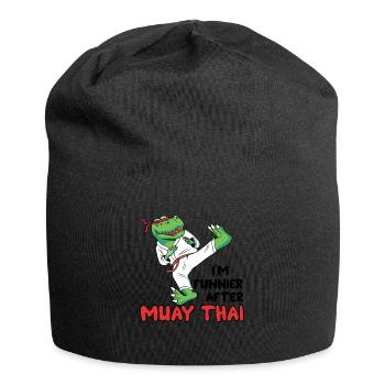 Muay Thai Coach Kickboxing Instructor Funny - Jersey Beanie - black - Front