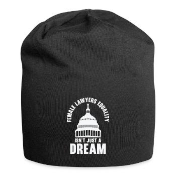 Internationaler Frauentag Juristin - Jersey-Beanie - Schwarz - Vorne