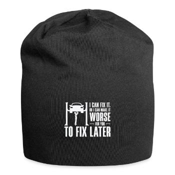 Car Mechanic Auto Engine Repair - Jersey Beanie - black - Front