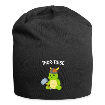 Cute Vikings Thor Turtle Kids - Jersey Beanie - black - Front